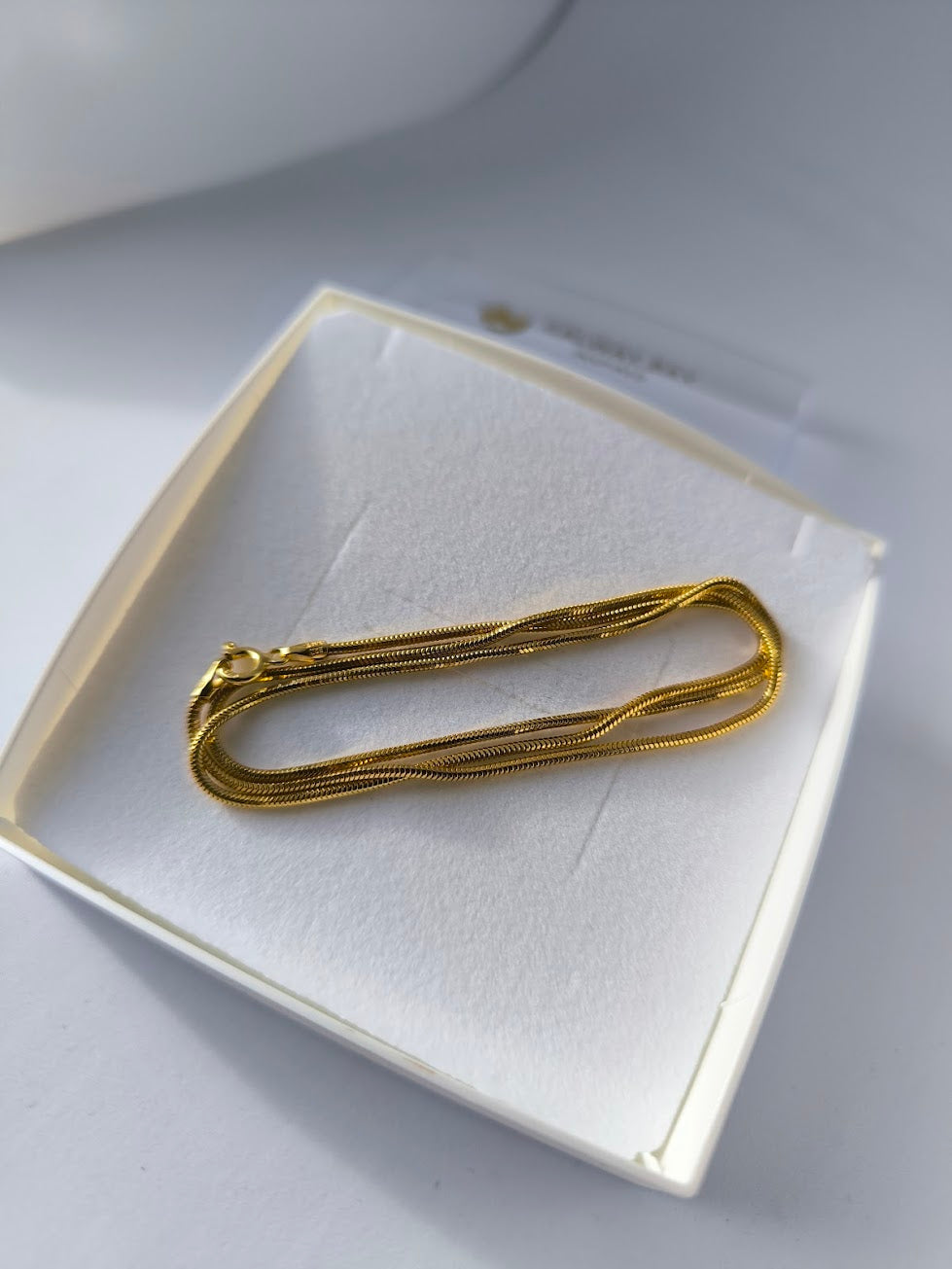 STERLING SILVER NECKLACE GOLD-PLATED