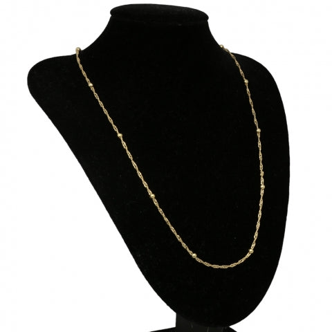 STERLING SILVER NECKLACE GOLD-PLATED