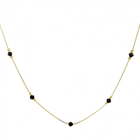 STERLING SILVER NECKLACE GOLD-PLATED