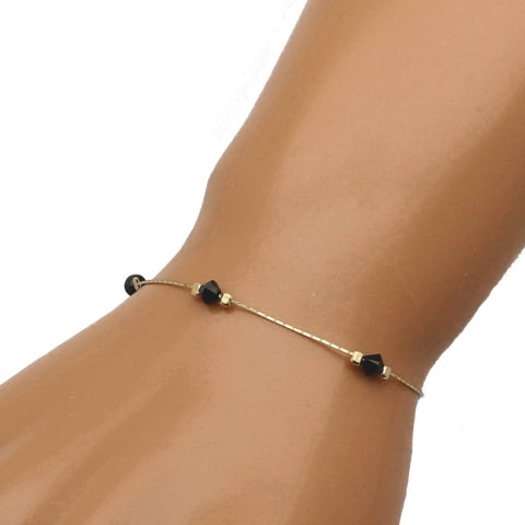 SILVER BRACELET 17-20 CM GOLD-PLATED