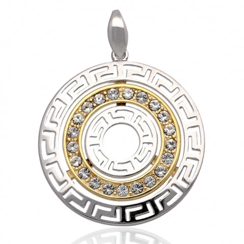 GREEK-INSPIRED ROUND PENDANT