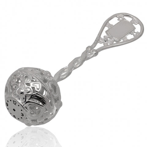 Sterling silver baby rattle