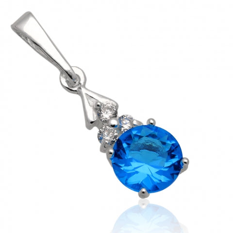 STERLING SILVER NECKLACE - BLUE