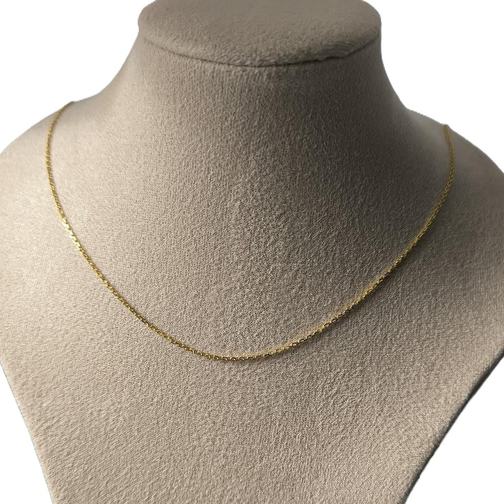 STERLING SILVER NECKLACE GOLD-PLATED