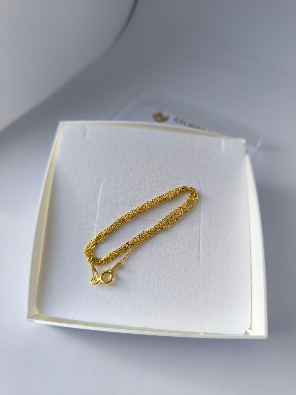 STERLING SILVER NECKLACE GOLD-PLATED